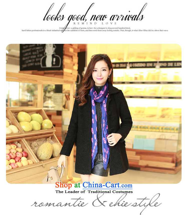 2015 winter clothing new ESVT gross? coats fashionable and fresh lounge wild Korean version of Sau San? jacket female black hair L picture, prices, brand platters! The elections are supplied in the national character of distribution, so action, buy now enjoy more preferential! As soon as possible.
