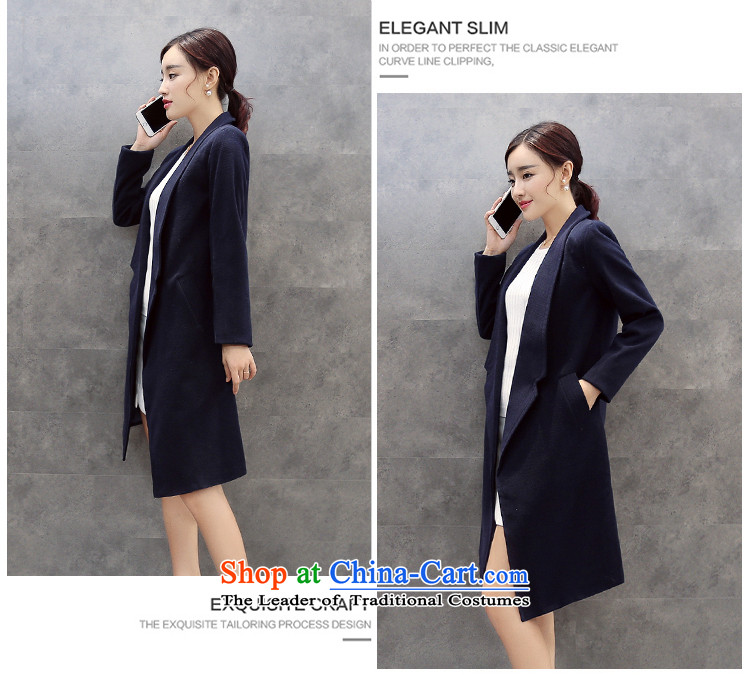 In 2015 Winter Land Gigi Lai new coats female Korea gross? for the graphics in the wool long thin, a wool coat 711 navy blue XXL picture, prices, brand platters! The elections are supplied in the national character of distribution, so action, buy now enjoy more preferential! As soon as possible.