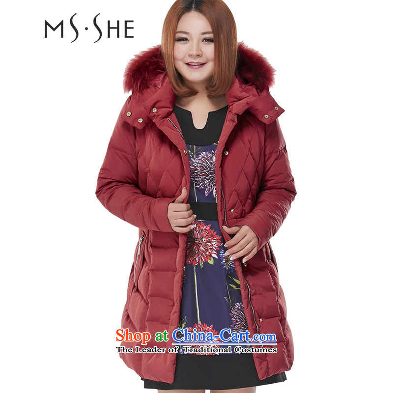 Large msshe women 2014 mm thick Korean version with cap downcoat 6810 Sau San blue 5XL, Susan Carroll, the poetry Yee (MSSHE),,, shopping on the Internet