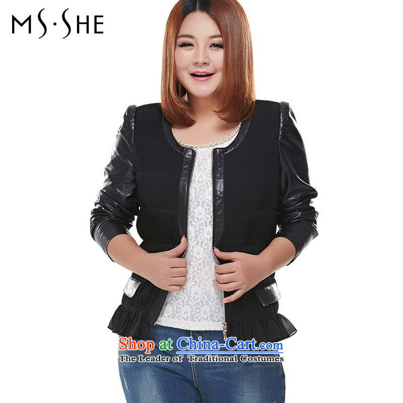 Load the autumn msshe2015 xl female round-neck collar like Susy Nagle Yi Swing Coat 7503 Black 3XL, Susan Carroll, the poetry Yee (MSSHE),,, shopping on the Internet