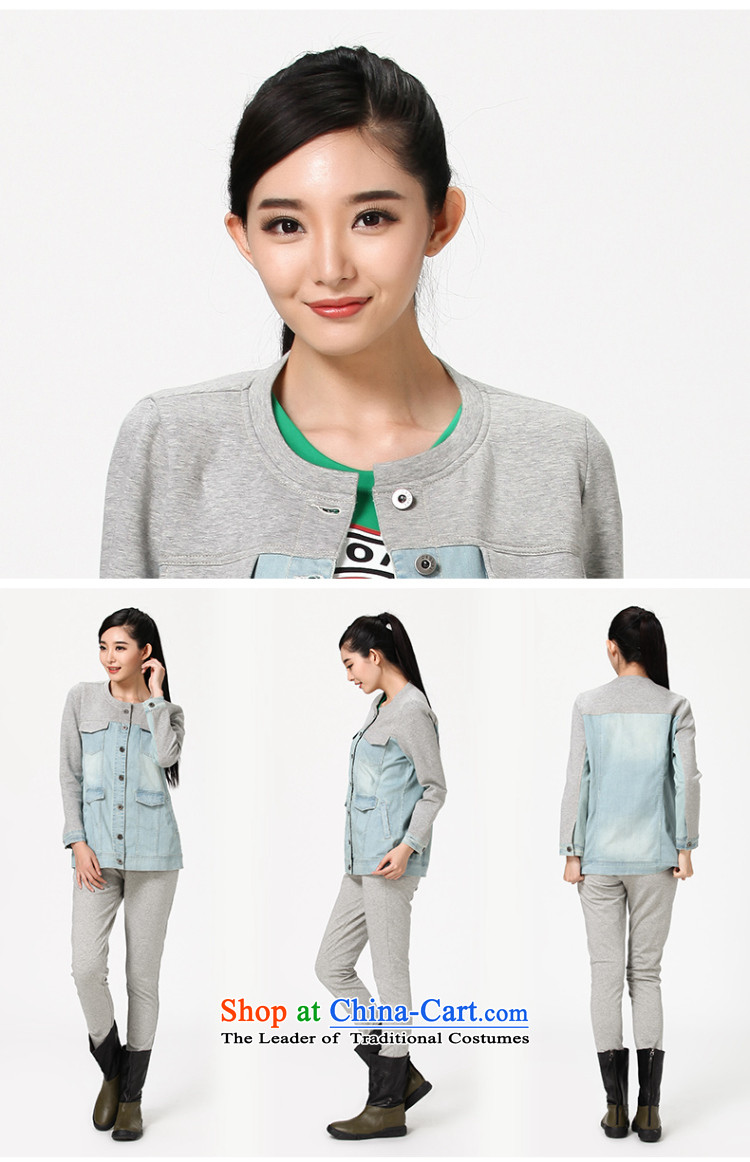The representative of New Water long sleeve jacket female spring and autumn 2014 Korean wild large female cowboy jacket S14QJ3564 cowboy estimated L pictures, prices, brand platters! The elections are supplied in the national character of distribution, so action, buy now enjoy more preferential! As soon as possible.