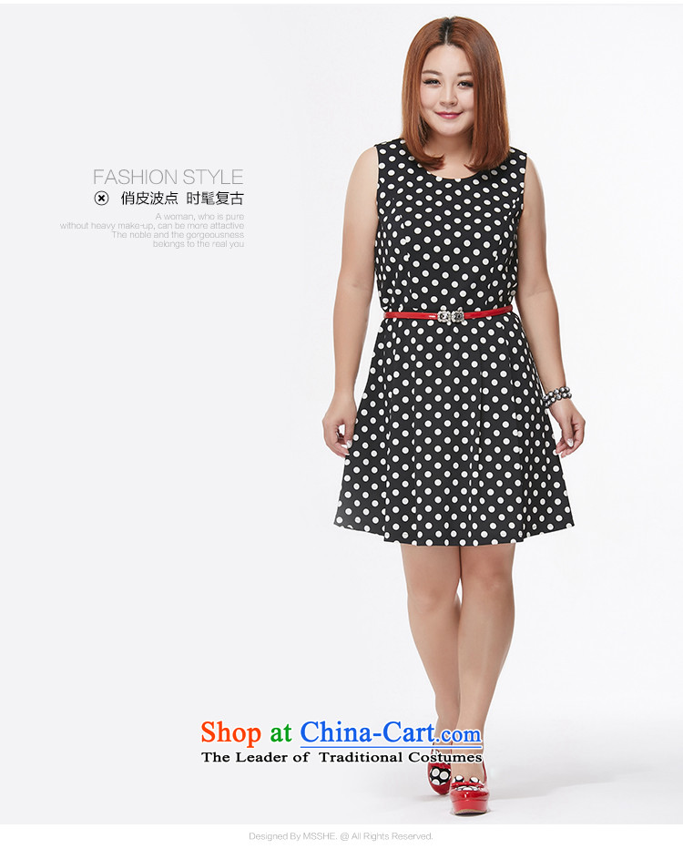 Msshe xl women 2015 new fall inside the round-neck collar black and white point dot wave sleeveless jacket skirt bon bon skirt 7470 Black Spots 2XL Photo, prices, brand platters! The elections are supplied in the national character of distribution, so action, buy now enjoy more preferential! As soon as possible.