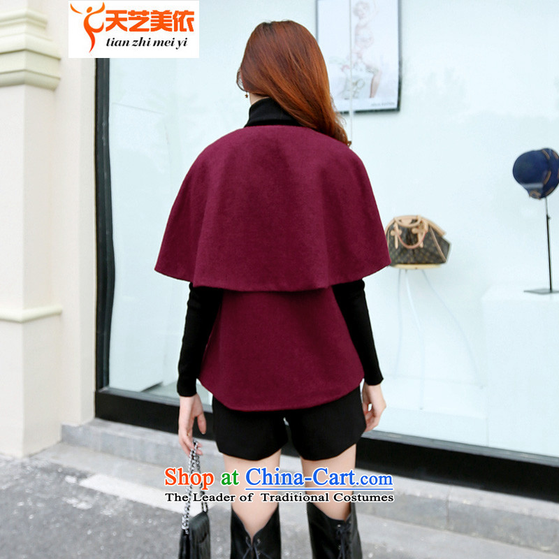 According to the  2014 days Ji-mi autumn and winter new Korean cloak-short of the amount? a sweet girl jacket coat 9808 Black , L, day (tianzhimeiyi Ji-mi) , , , shopping on the Internet