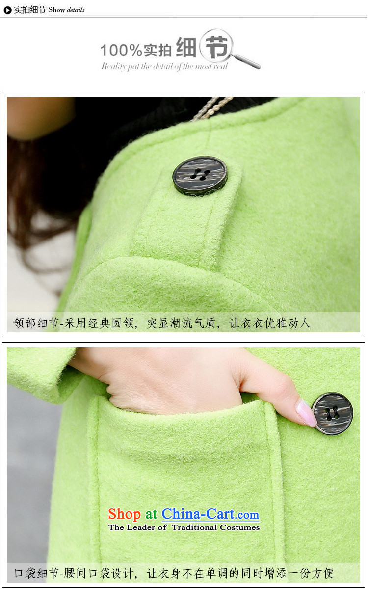 The Flying Fox Of The Jinsha 2014 autumn and winter new product version won round-neck collar double row port in the medium to long term, Sau San a jacket female 9801 Green M picture, prices, brand platters! The elections are supplied in the national character of distribution, so action, buy now enjoy more preferential! As soon as possible.