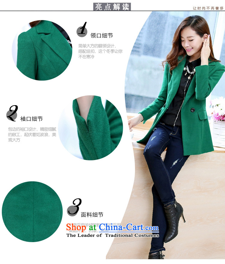 The Flying Fox Of The Jinsha 2014 autumn and winter new Korean Sau San double-jacket female suit gross? version a jacket 9810 Green XL Photo, prices, brand platters! The elections are supplied in the national character of distribution, so action, buy now enjoy more preferential! As soon as possible.