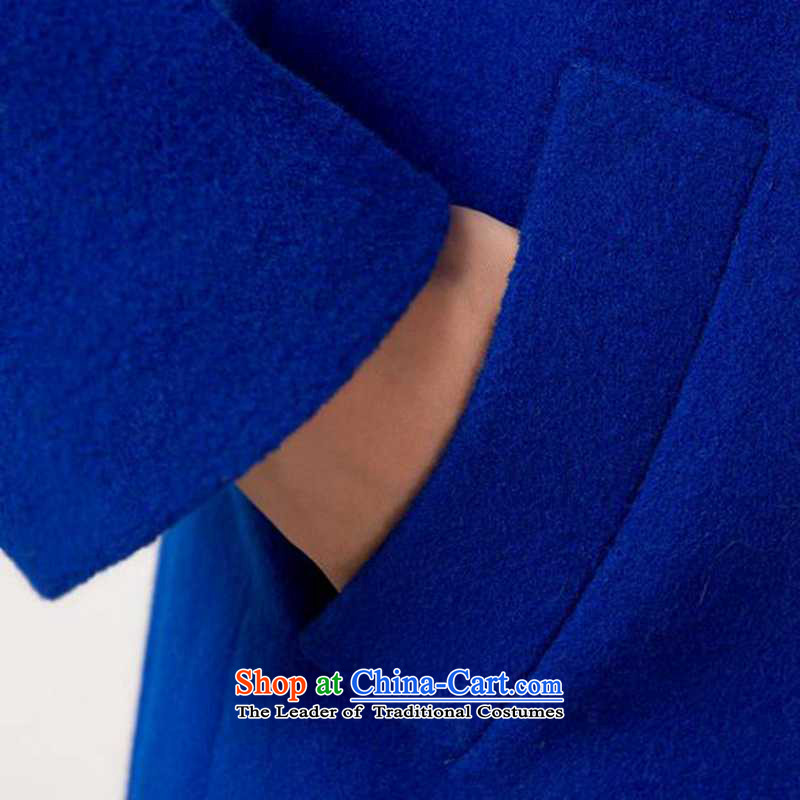 Weiwei Chen No. 2015 autumn and winter, intensify the Korean version of the new so long coats that suit coats -6124 gross? blue XXXL, weiwei Chan Pin (VIVICP) , , , shopping on the Internet