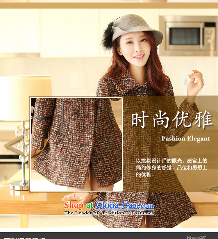 Isabel well (new) spring and autumn YSHANUO)2015 in long Korean female coats of Sau San Mao? jackets YS8856 brown white floral L picture, prices, brand platters! The elections are supplied in the national character of distribution, so action, buy now enjoy more preferential! As soon as possible.