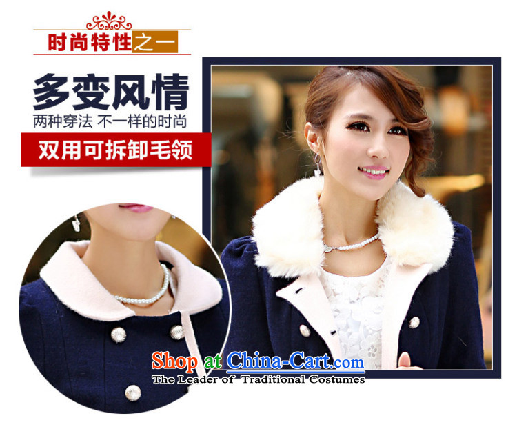 2015 Autumn and winter aimoonsa Korean version of the new double-GROSS for Gross overcoats? women in long Sau San a wool coat winter coats pink XL Photo, prices, brand platters! The elections are supplied in the national character of distribution, so action, buy now enjoy more preferential! As soon as possible.