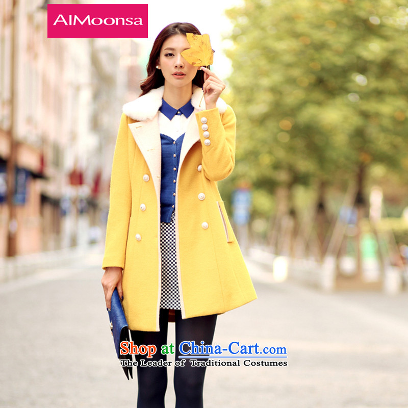 2015 Autumn and winter aimoonsa Korean version of the new double-GROSS for Gross overcoats? women in long Sau San a wool coat winter coats pink xl,aimoonsa,,, shopping on the Internet