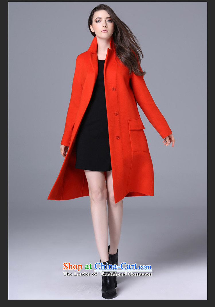 Install the latest autumn and winter jaykayhanlon2015) Western big long cashmere cloak? female suits gross solid color woolen coat jacket orange L picture, prices, brand platters! The elections are supplied in the national character of distribution, so action, buy now enjoy more preferential! As soon as possible.