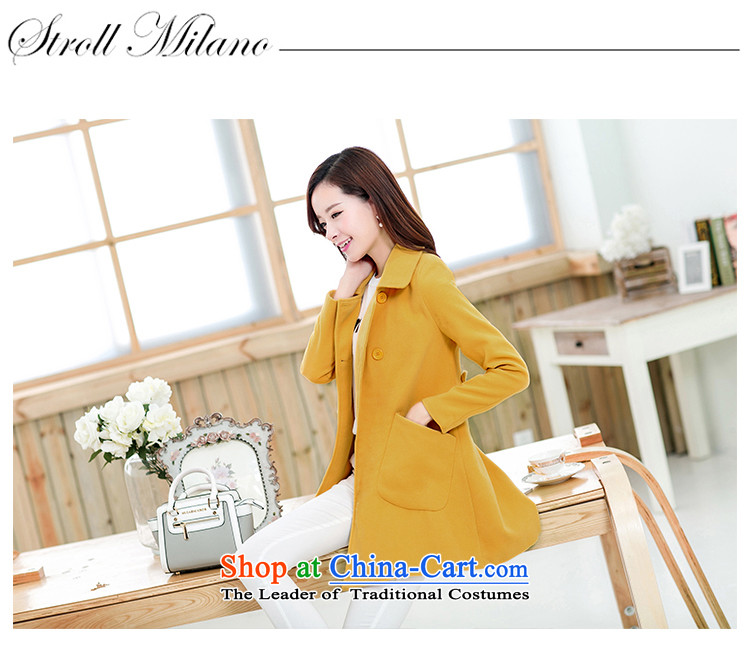 Femme Fatale boutique 2015 autumn and winter new larger female Korean version skinny Heung-thick mm in length) lapel a gross jacket coat? female autumn and winter in Red 4XL Photo, prices, brand platters! The elections are supplied in the national character of distribution, so action, buy now enjoy more preferential! As soon as possible.