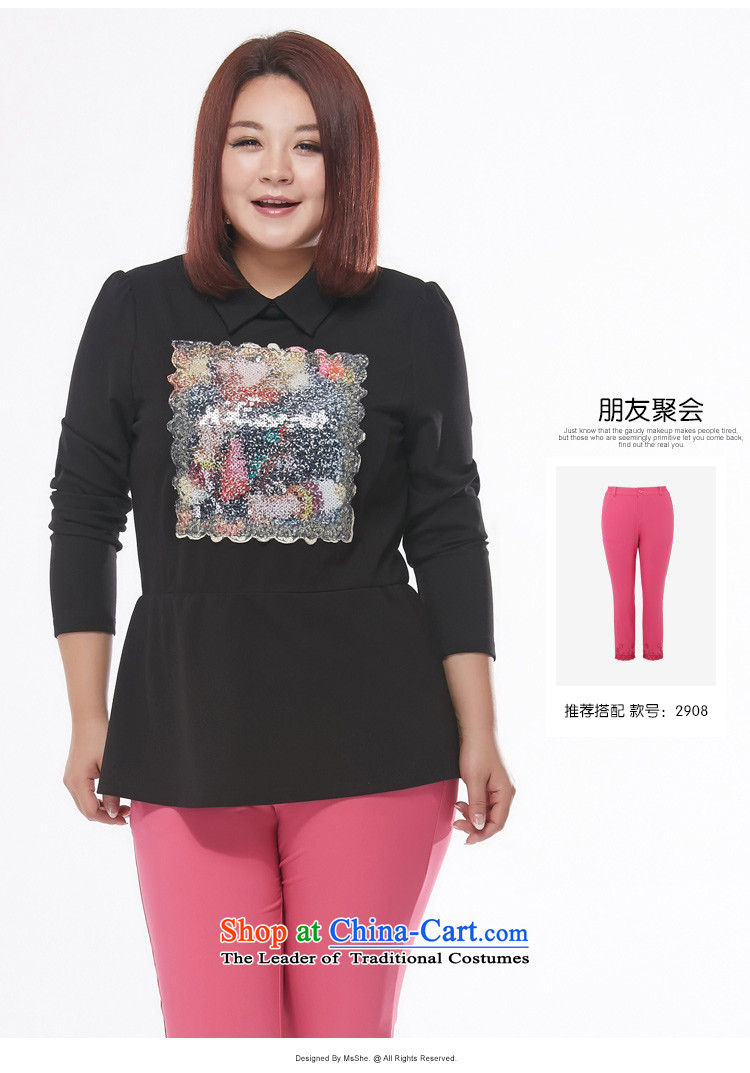 Msshe xl women 2015 Autumn replacing the new Fat MM sweet minimalist long-sleeved T-shirt, forming the embroidery 2149 ORANGE 5XL picture, prices, brand platters! The elections are supplied in the national character of distribution, so action, buy now enjoy more preferential! As soon as possible.