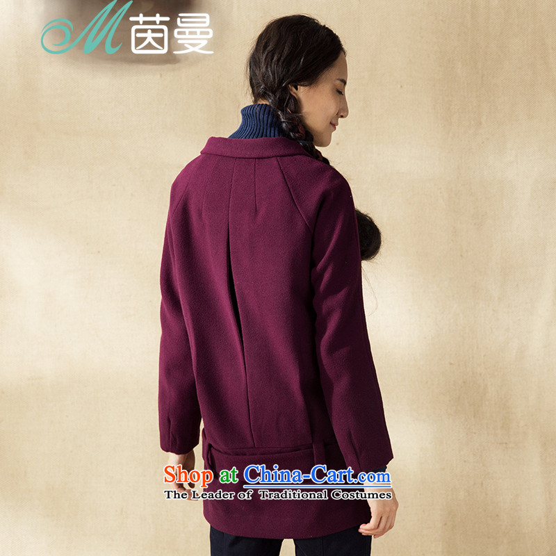 Athena Chu Cayman 2014 winter clothing new minimalist net color segmentation stitching waistband decorated women (8443200075 jacket?- Wine red XL, Athena Chu (INMAN, DIRECTOR) , , , shopping on the Internet