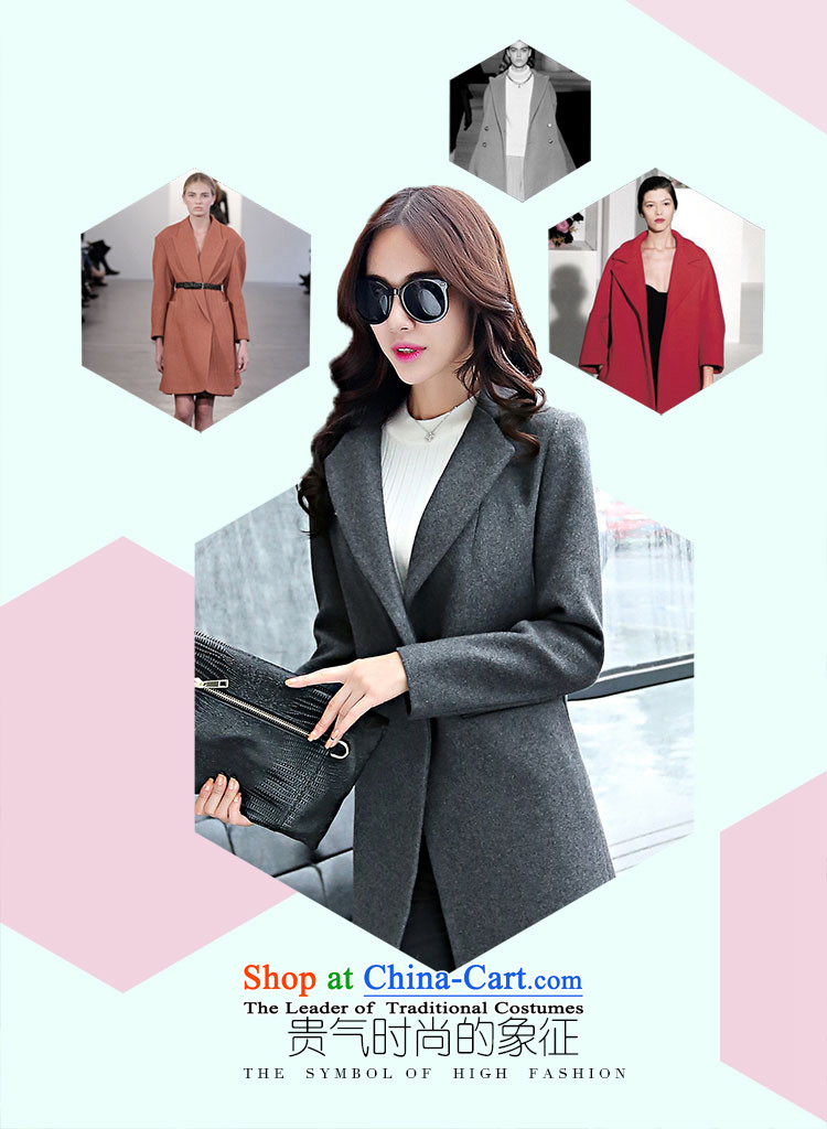 The Truth (Korean version of Estee Lauder CHANGDAI) 2015 Fall/Winter Collections in large new long long-sleeved wool coat women?? jacket coat female navy blue, M pictures, prices, brand platters! The elections are supplied in the national character of distribution, so action, buy now enjoy more preferential! As soon as possible.