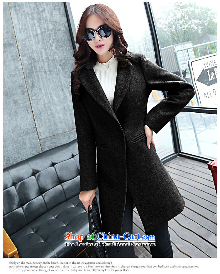 The Truth (Korean version of Estee Lauder CHANGDAI) 2015 Fall/Winter Collections in large new long long-sleeved wool coat women?? jacket coat female navy blue, M pictures, prices, brand platters! The elections are supplied in the national character of distribution, so action, buy now enjoy more preferential! As soon as possible.