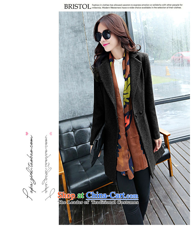 The Truth (Korean version of Estee Lauder CHANGDAI) 2015 Fall/Winter Collections in large new long long-sleeved wool coat women?? jacket coat female navy blue, M pictures, prices, brand platters! The elections are supplied in the national character of distribution, so action, buy now enjoy more preferential! As soon as possible.