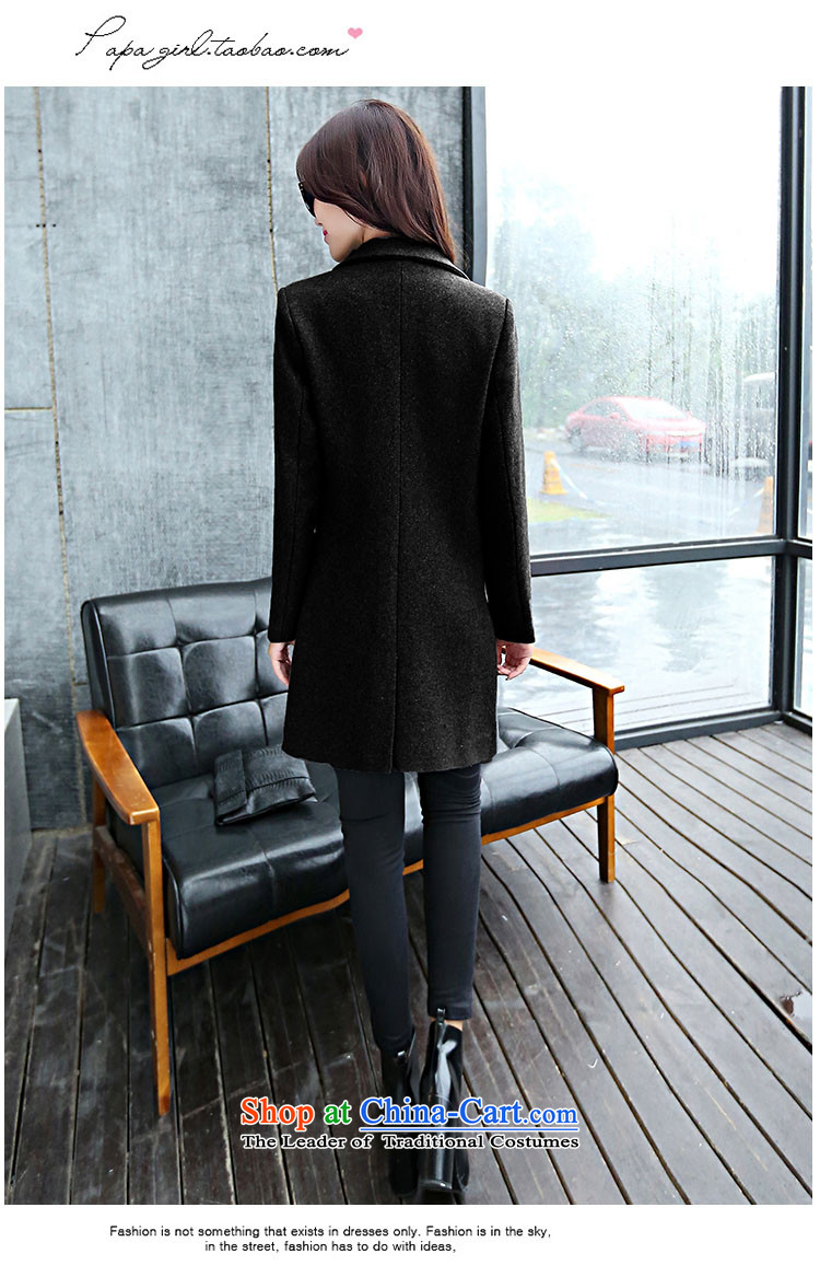 The Truth (Korean version of Estee Lauder CHANGDAI) 2015 Fall/Winter Collections in large new long long-sleeved wool coat women?? jacket coat female navy blue, M pictures, prices, brand platters! The elections are supplied in the national character of distribution, so action, buy now enjoy more preferential! As soon as possible.