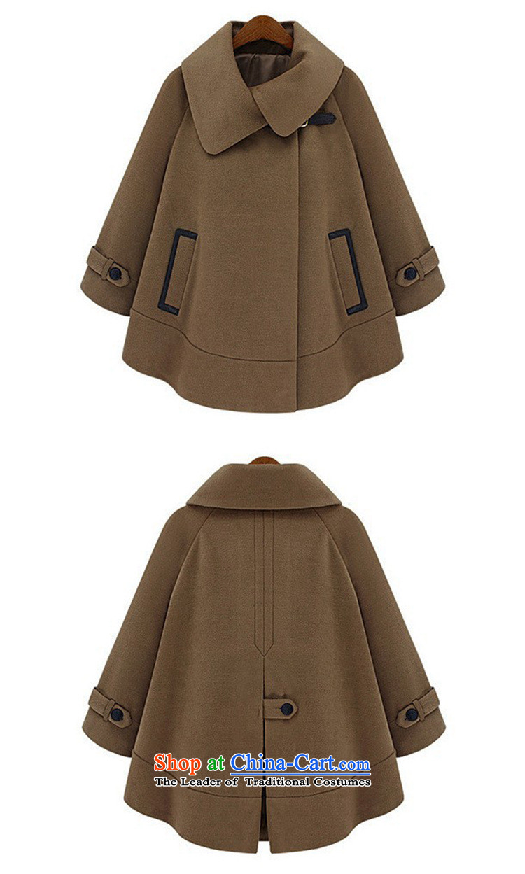 2015 Autumn for women autumn and winter new Western Wind cashmere overcoat bat sleeves pullover thick MM cloak large coats girl? And color jacket gross S picture, prices, brand platters! The elections are supplied in the national character of distribution, so action, buy now enjoy more preferential! As soon as possible.