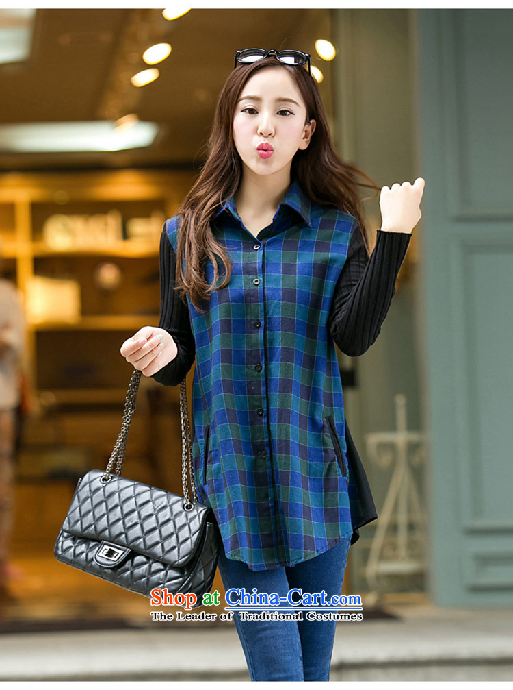  The Korean version of the female ZORMO autumn and winter to xl latticed shirts in mm thick long leisure wear long sleeved shirt red XL 115-130 catty picture, prices, brand platters! The elections are supplied in the national character of distribution, so action, buy now enjoy more preferential! As soon as possible.