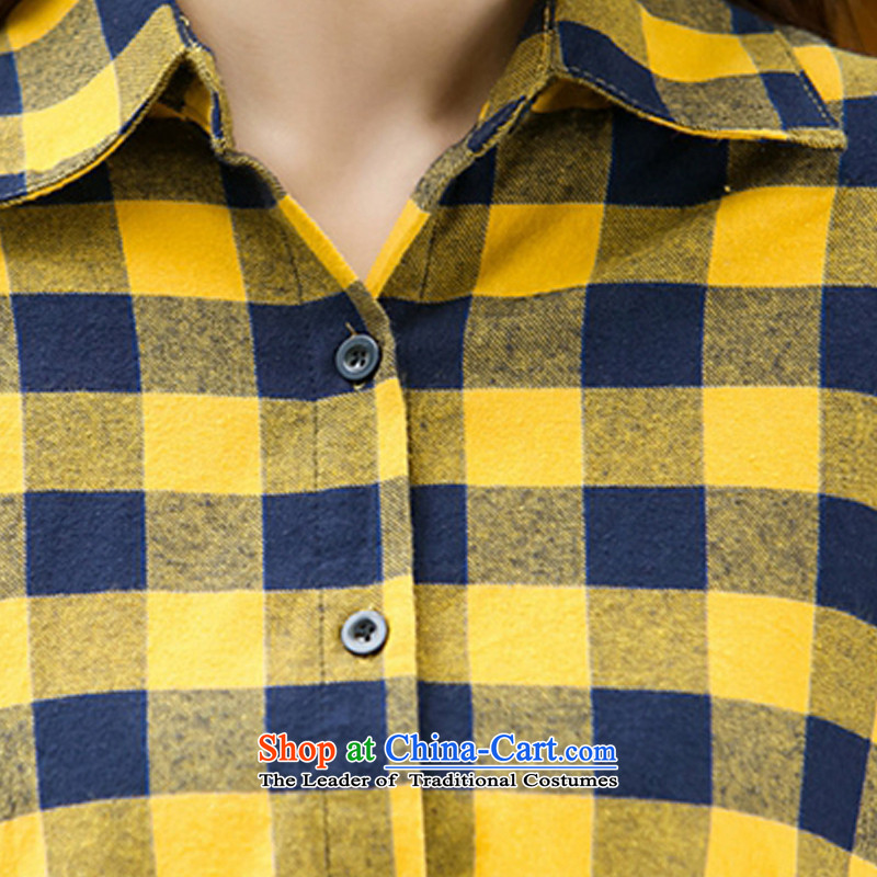  The Korean version of the female ZORMO thick mm autumn and winter, to intensify the code segments of the medium to long term, Ms. shirt leisure shirt yellow 175-195 5XL catty ,ZORMO,,, shopping on the Internet