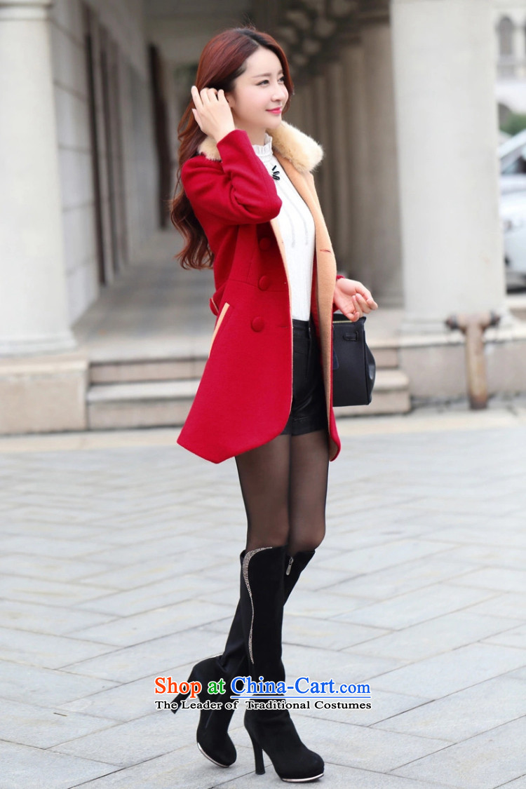 Kam Fox Ella fall inside the new 2015 female coats women's gross coats female Korean? 
