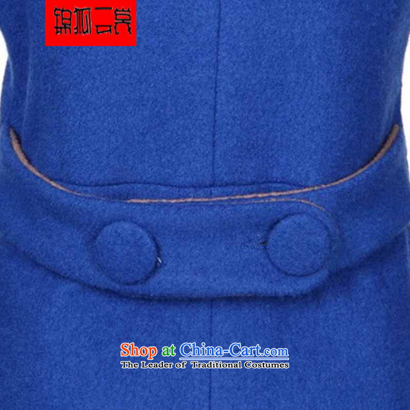 Kam Fox Ella fall inside the new 2015 female coats women's gross coats female Korean?   Graphics in the medium to long term, thin hair? jacket women NZ8 royal blue , L Kam Fox Ella shopping on the Internet has been pressed.