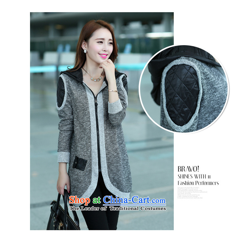 What charm of autumn and winter 2015 New Fat MM heavy code female graphics in thin long jacket, gray XL Photo T827 girl, prices, brand platters! The elections are supplied in the national character of distribution, so action, buy now enjoy more preferential! As soon as possible.
