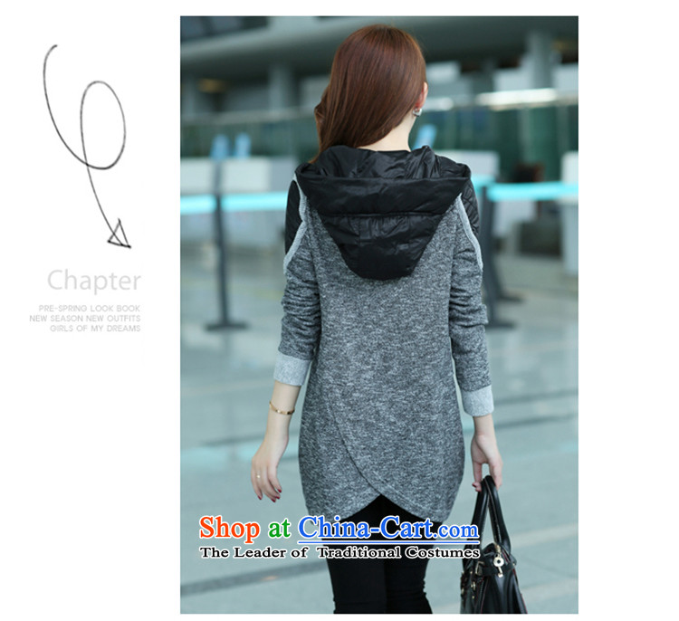 What charm of autumn and winter 2015 New Fat MM heavy code female graphics in thin long jacket, gray XL Photo T827 girl, prices, brand platters! The elections are supplied in the national character of distribution, so action, buy now enjoy more preferential! As soon as possible.