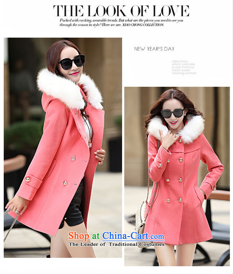 The Truth (Korean version of Estee Lauder CHANGDAI) 2015 autumn and winter new graphics thin single row detained in pure color long hair? coats female jackets red color   M brand, prices, picture platters! The elections are supplied in the national character of distribution, so action, buy now enjoy more preferential! As soon as possible.