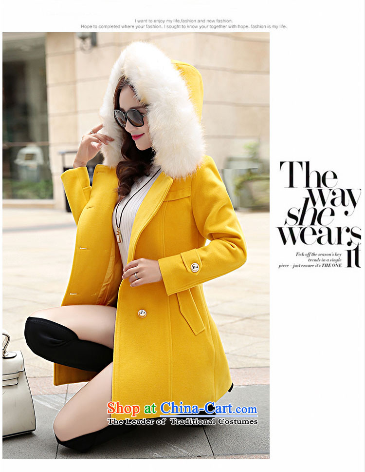 The Truth (Korean version of Estee Lauder CHANGDAI) 2015 autumn and winter new graphics thin single row detained in pure color long hair? coats female jackets red color   M brand, prices, picture platters! The elections are supplied in the national character of distribution, so action, buy now enjoy more preferential! As soon as possible.