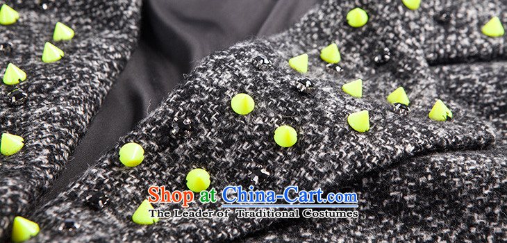 (Non-dual 12 7- Pearl Western punk wind fluorescent rivets high levels fall and winter coats? female gray woolen L code /165/88A picture, prices, brand platters! The elections are supplied in the national character of distribution, so action, buy now enjoy more preferential! As soon as possible.