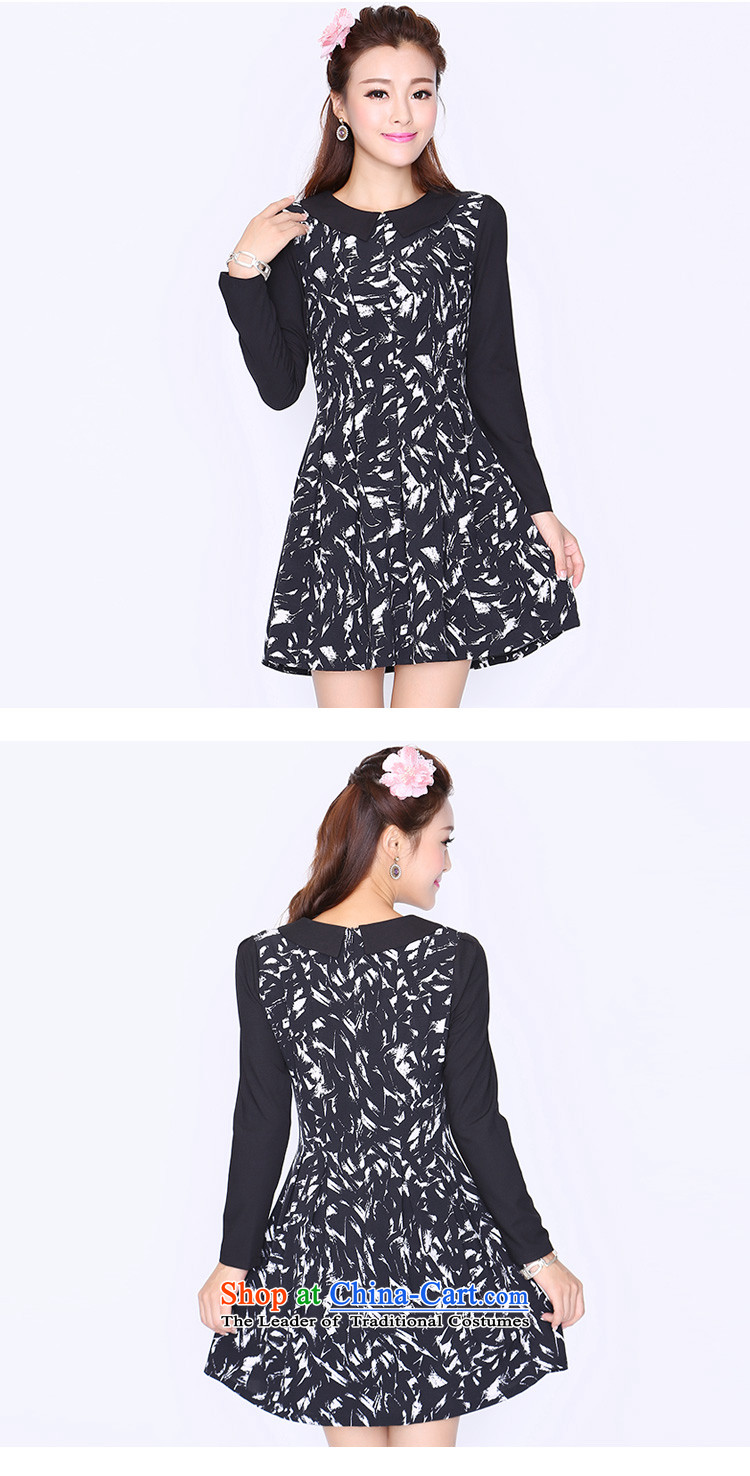 Shani flower lo xl women 200 catties mm2015 thick Korean autumn and winter load new lapel long-sleeved video thin dresses 1102 2XL Photo Black, prices, brand platters! The elections are supplied in the national character of distribution, so action, buy now enjoy more preferential! As soon as possible.