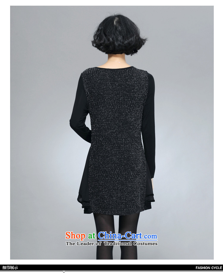 Sarah ya 2015 Spring New Korean version of large numbers of black flashing Boobie dresses 0774 Black 3XL/145-160 catty picture, prices, brand platters! The elections are supplied in the national character of distribution, so action, buy now enjoy more preferential! As soon as possible.