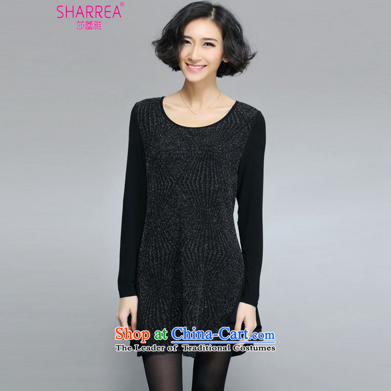 Sarah ya 2015 Spring New Korean version of large numbers of black flashing Boobie dresses 0774 Black 3XL/145-160 catty, Sarah (SHARREA) , , , shopping on the Internet