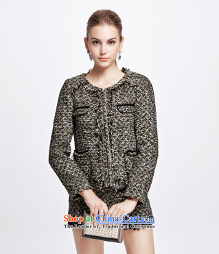 Chaplain who 2014 winter clothing new women OL wild round-neck collar on long-sleeved short, decorated with coats 1341N120  165/L black picture, prices, brand platters! The elections are supplied in the national character of distribution, so action, buy now enjoy more preferential! As soon as possible.