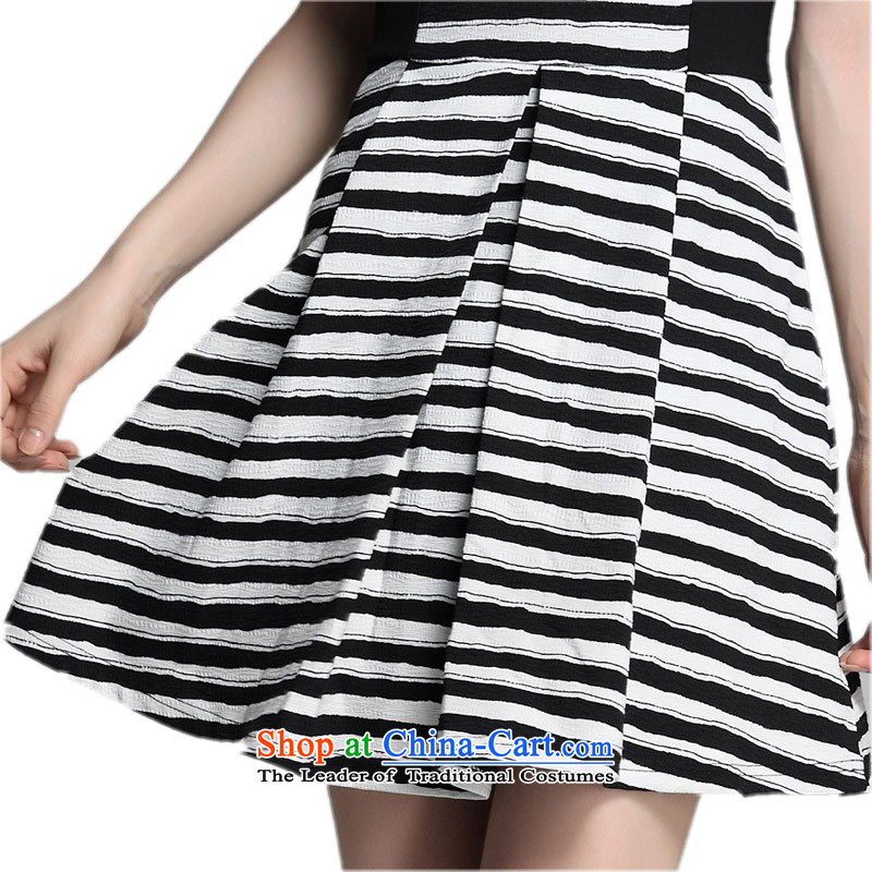 The land is still of Yi Package Mail xl vests dresses Korean OL stylish streaks stitching sleeveless forming the skirt elegance video thin thick short skirts blue mm 145-160 3XL around 922.747, land is of Yi , , , shopping on the Internet