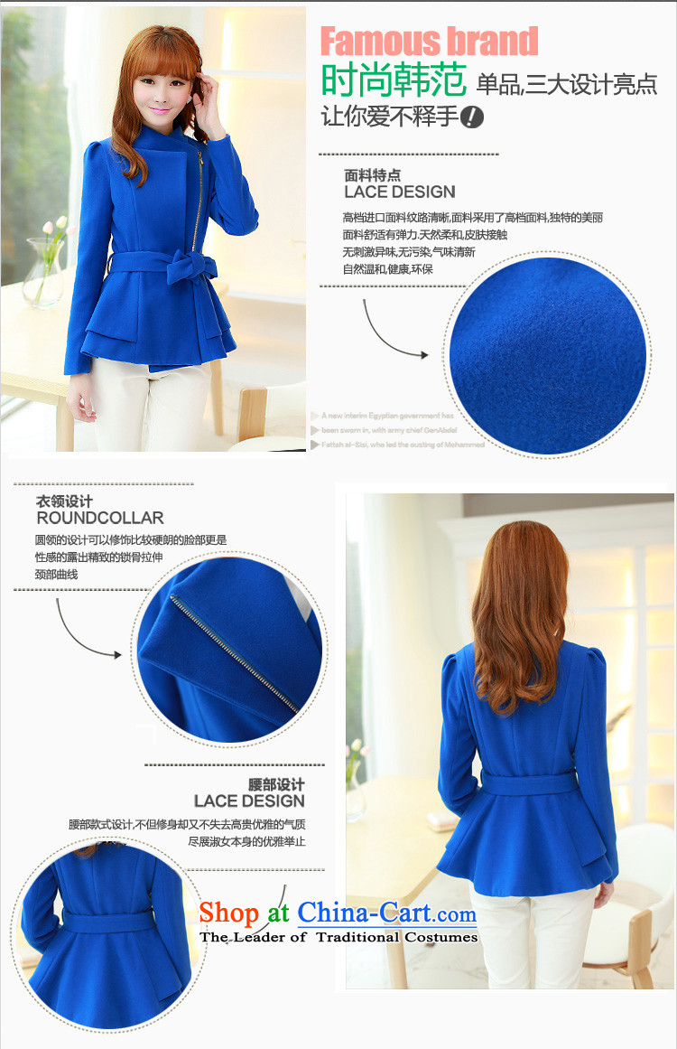 Yu ink dust autumn 2015 a new overnight for women Korean short, reverse collar is a zip cardigan coats jacket female U692 gross? blue S picture, prices, brand platters! The elections are supplied in the national character of distribution, so action, buy now enjoy more preferential! As soon as possible.
