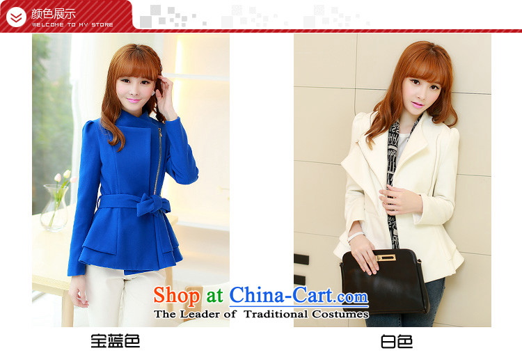 Yu ink dust autumn 2015 a new overnight for women Korean short, reverse collar is a zip cardigan coats jacket female U692 gross? blue S picture, prices, brand platters! The elections are supplied in the national character of distribution, so action, buy now enjoy more preferential! As soon as possible.