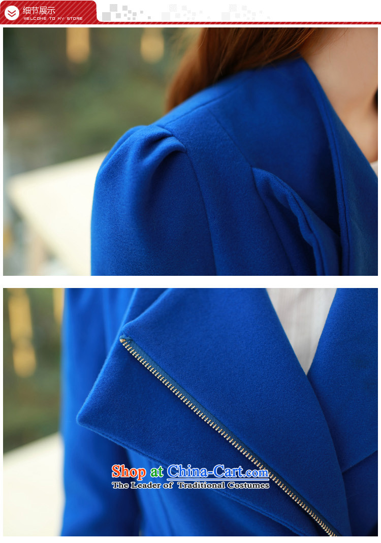 Yu ink dust autumn 2015 a new overnight for women Korean short, reverse collar is a zip cardigan coats jacket female U692 gross? blue S picture, prices, brand platters! The elections are supplied in the national character of distribution, so action, buy now enjoy more preferential! As soon as possible.