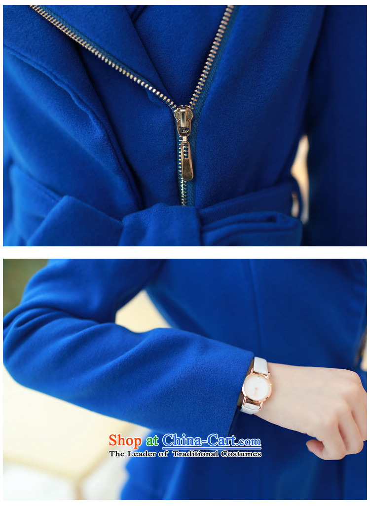 Yu ink dust autumn 2015 a new overnight for women Korean short, reverse collar is a zip cardigan coats jacket female U692 gross? blue S picture, prices, brand platters! The elections are supplied in the national character of distribution, so action, buy now enjoy more preferential! As soon as possible.
