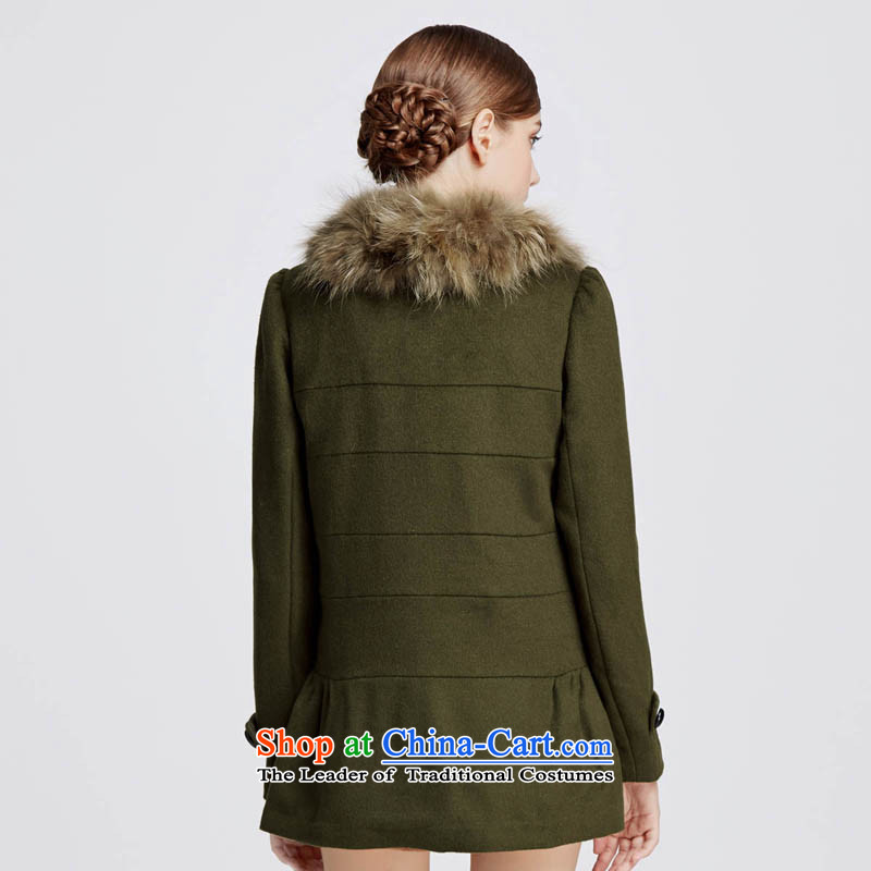 Chaplain who winter clothing new women's can be shirked their horns deduction Gross Gross billowy flounces? Army Green 155/S, 1341C120216 jacket chaplain who has been pressed shopping on the Internet