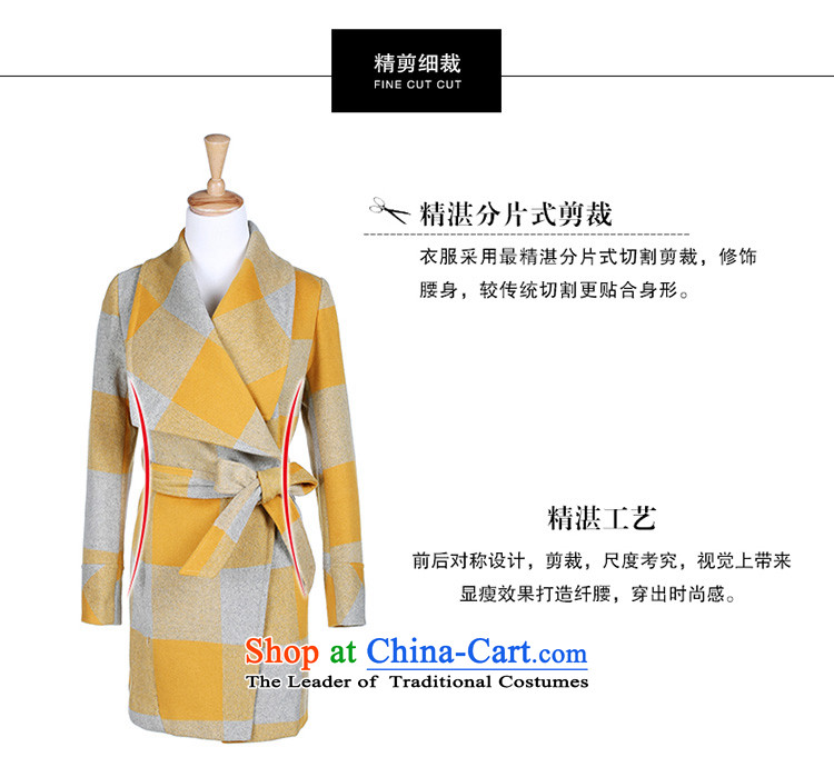 The 2014 autumn and winter lamodin new Korean female gross? Jacket Sau San large lapel latticed wool coat of red S-160? Picture, prices, brand platters! The elections are supplied in the national character of distribution, so action, buy now enjoy more preferential! As soon as possible.