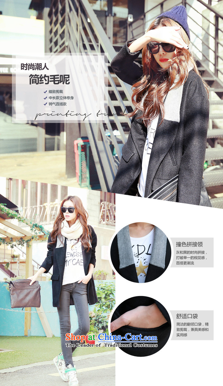 Korea has the Korean version of the Dag Hammarskjöld yi 2015 winter clothing new women's solid color with a straight hair long-sleeved jacket PC3247? Tsat Black M picture, prices, brand platters! The elections are supplied in the national character of distribution, so action, buy now enjoy more preferential! As soon as possible.