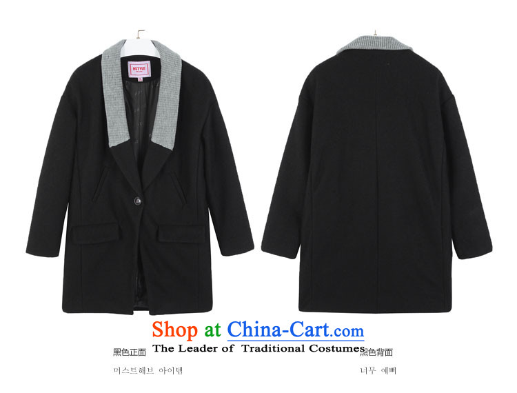 Korea has the Korean version of the Dag Hammarskjöld yi 2015 winter clothing new women's solid color with a straight hair long-sleeved jacket PC3247? Tsat Black M picture, prices, brand platters! The elections are supplied in the national character of distribution, so action, buy now enjoy more preferential! As soon as possible.