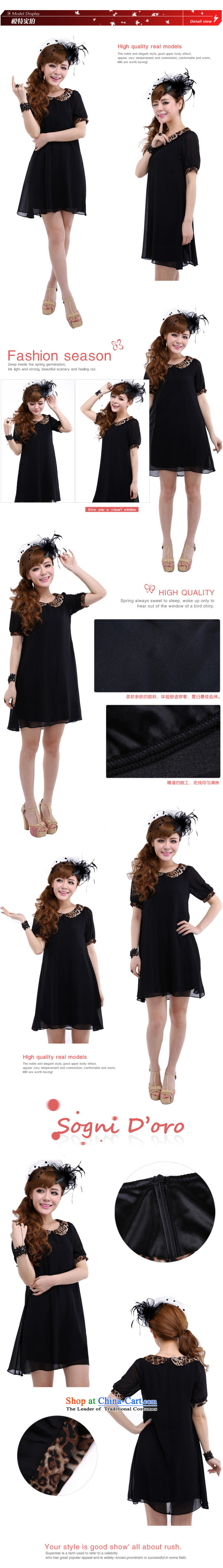 Stock Sale 2014 summer to extra-thick mm female leopard collar chiffon video thin relaxd dress 6214 Black XL Photo, prices, brand platters! The elections are supplied in the national character of distribution, so action, buy now enjoy more preferential! As soon as possible.