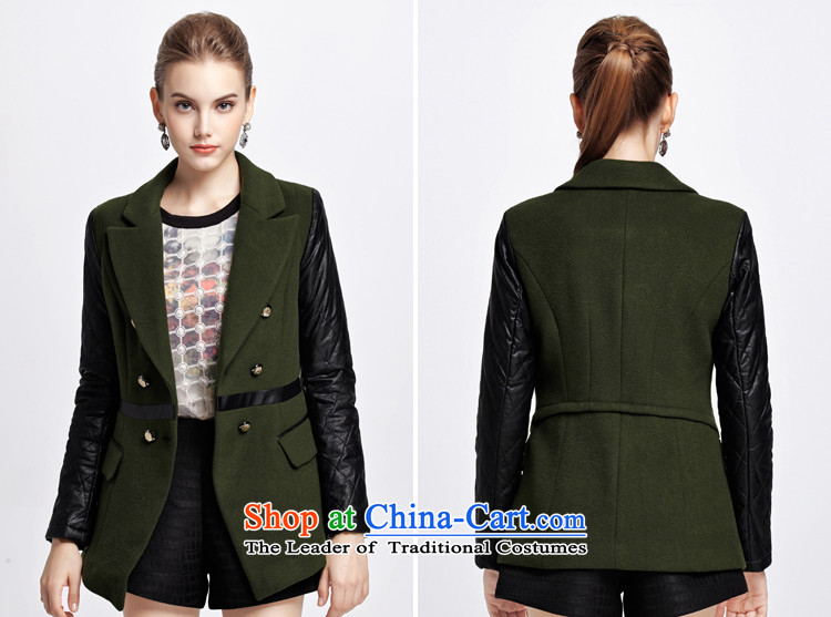 Chaplain who winter clothing new stylish PU leather stitching Sau San Wild Hair? overcoat 1343C120208 Army Green 155/S picture, prices, brand platters! The elections are supplied in the national character of distribution, so action, buy now enjoy more preferential! As soon as possible.