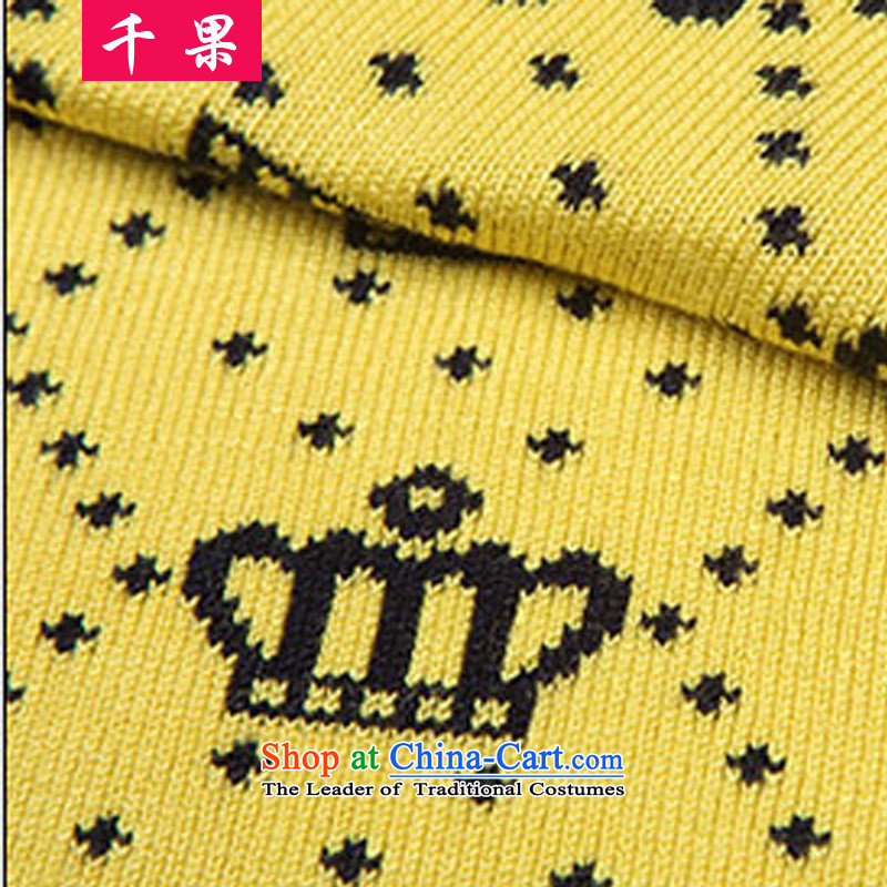 The results of the 2015 to increase the number of women in the Korean version of the mm thick wool jumper knitwear autumn and winter video thin large relaxd long-sleeved top coat 2150 Blue around 922.747 XXXL/165-190 Crown Wong, thousands of fruit (QIANGUO) , , , shopping on the Internet