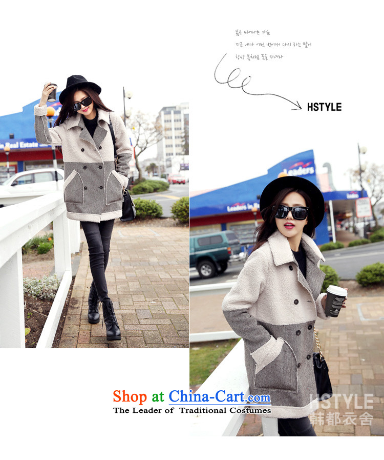 Korea has the Korean version of the Dag Hammarskjöld yi 2015 winter clothing new for women in the stitching long hair?6 m white jacket NJ3242 L picture, prices, brand platters! The elections are supplied in the national character of distribution, so action, buy now enjoy more preferential! As soon as possible.
