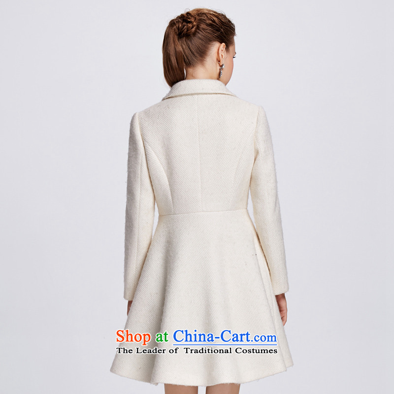 Chaplain who pure color wild temperament gentlewoman Sau San video thin coat long coat the white 165/L, 644112158 chaplain who has been pressed shopping on the Internet