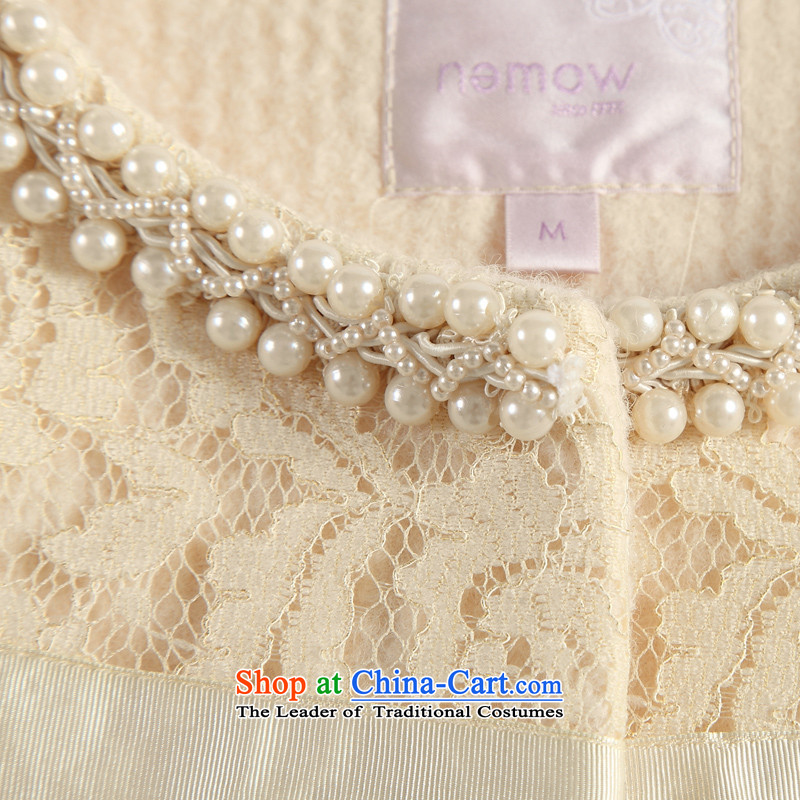 Take the us dream of the 2014 autumn and winter South New petals under the streaks stitching gross overcoats EA4G156? Light yellow 05 M, South Meng (nemow) , , , shopping on the Internet